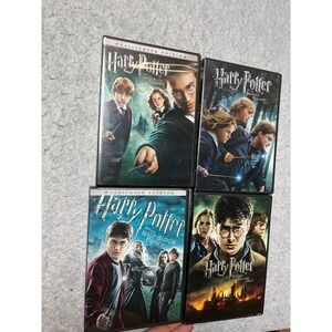 Harry Potter 4‎ DVD Lot Order of Phoenix Half-Blood Prince Deathly Hallows 1 & 2